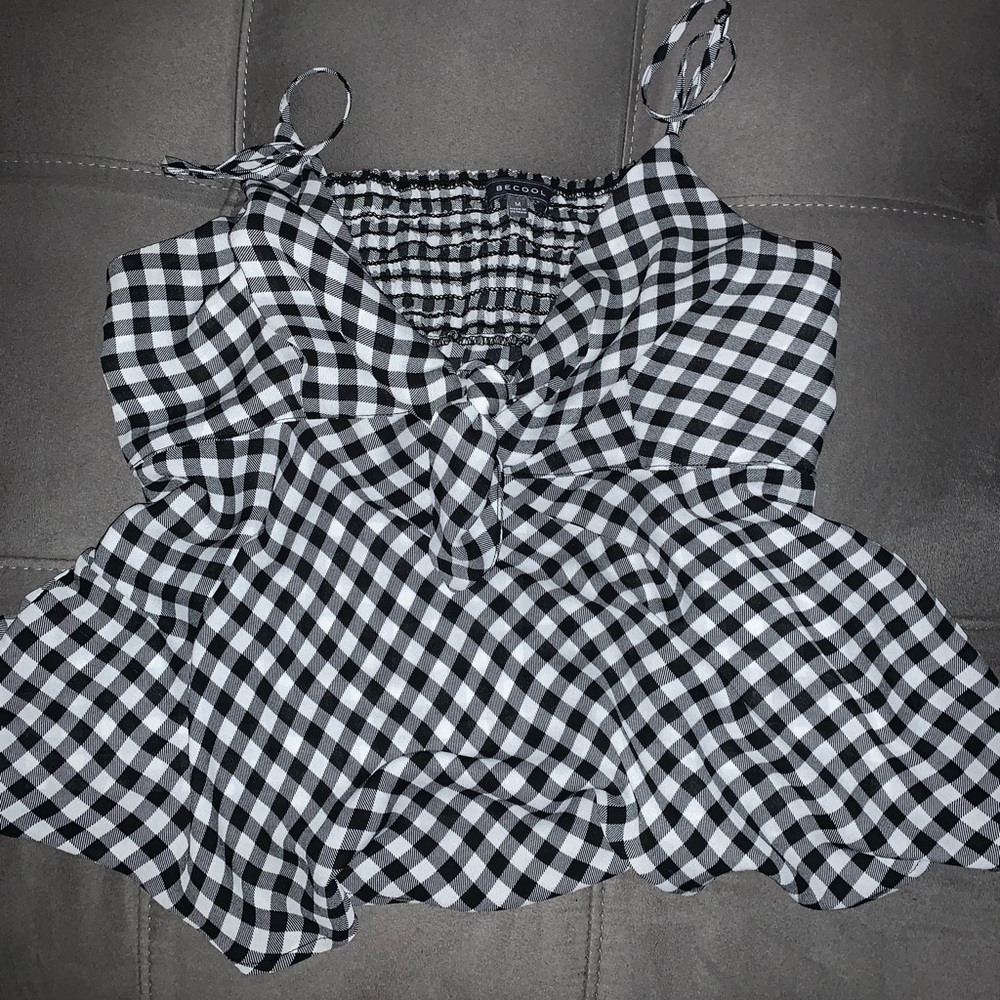 Y2K inspired Plaid Cami